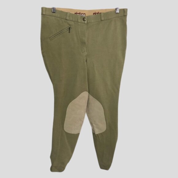 Elation Sage Riding Knee Patch Breeches Equestrian Size 34L - Picture 4 of 11